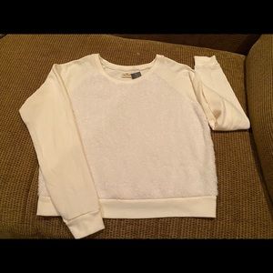 Hollister off white / cream sweatshirt size large